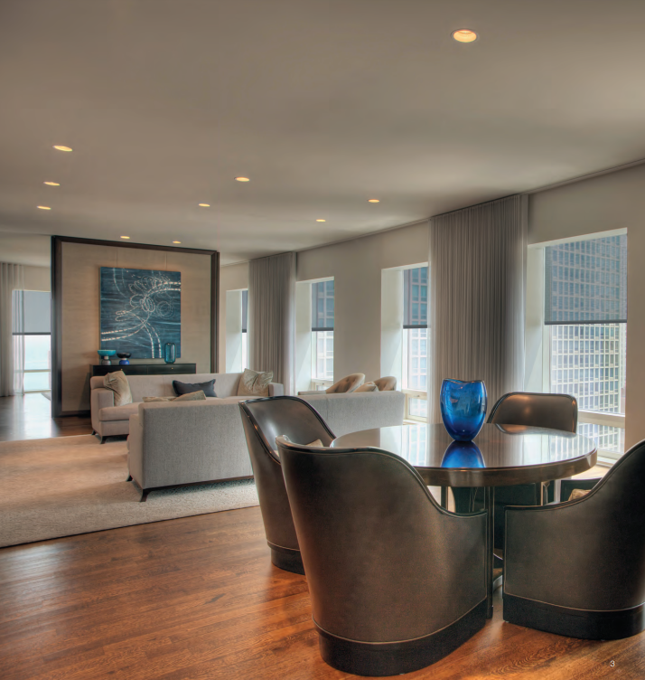 Motorized blinds and shades in apartment from Shade.Shop