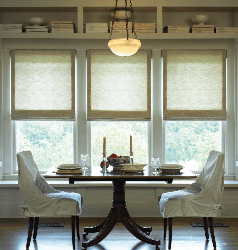Roman shades by. Shade shop.